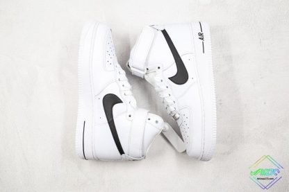 Nike Air Force 1 High White Black CK4369-100 swoosh