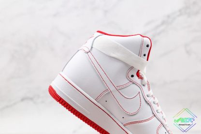 Nike Air Force 1 High White Red CV1753-100 lateral side