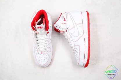 Nike Air Force 1 High White Red CV1753-100 tongue