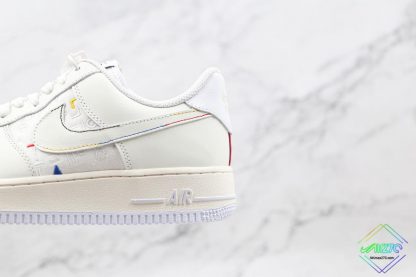 Nike Air Force 1 Low Beige Korean Print medial side