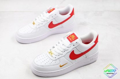 Nike Air Force 1 Low Essential White Gym Red gold