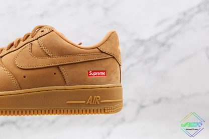 Nike Air Force 1 Low Supreme Flax Wheat red