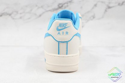 Nike Air Force 1 Low White Baby Blue back heel