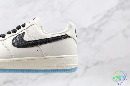 Nike Air Force 1 Low White Black Blue medial side