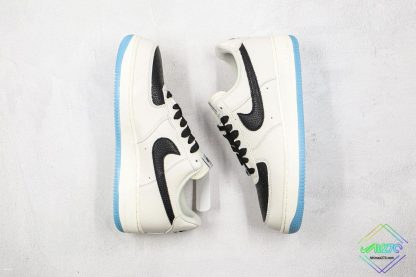 Nike Air Force 1 Low White Black Blue swoosh