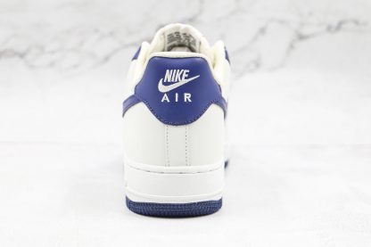 Nike Air Force 1 Low White Navy Blue heel