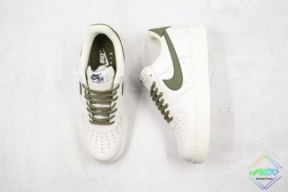 Nike Air Force 1 Low White Olive tongue
