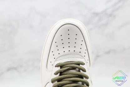 Nike Air Force 1 Low White Olive vamp