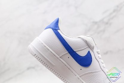 Nike Air Force 1 Low White Royal Blue lateral swoosh