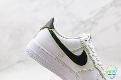 Nike Air Force 1 Low with Mint Green Stitching lateral side