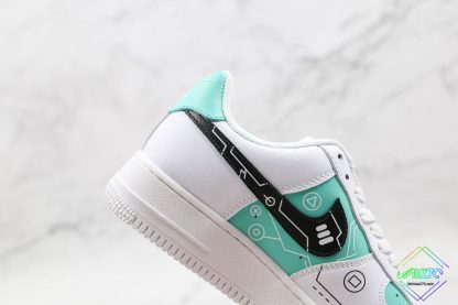 Nike Air Force 1 PS5 White Green lateral side