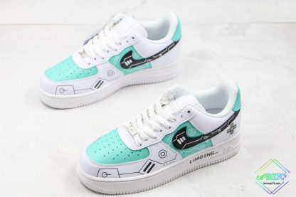 Nike Air Force 1 PS5 White Green overall