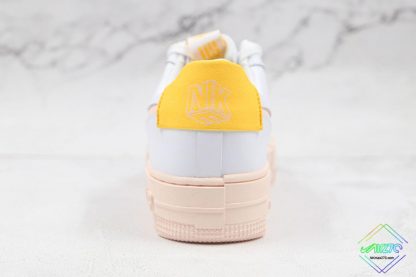 Nike Air Force 1 Pixel Arctic Orange heel