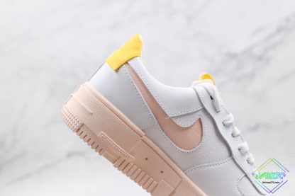 Nike Air Force 1 Pixel Arctic Orange lateral cutout swoosh