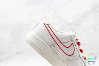 Nike Air Force 1 White Gym Red lateral side