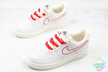 Nike Air Force 1 White Gym Red overall
