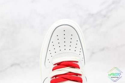 Nike Air Force 1 White Gym Red vamp