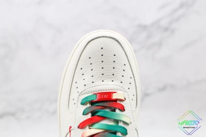 Nike Air Force One Red Green vamp