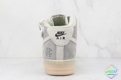 AF1 Mid Gray Reigning Champ heel