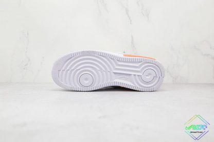 Air Force 1 Fontanka White Orange underfoot