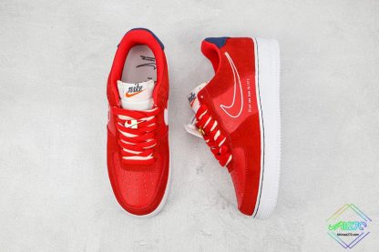 Air Force 1 Low Nike First Use University Red tongu