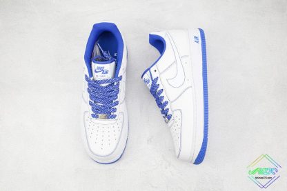 Air Force 1 Low Nike White Blue Stitching glow