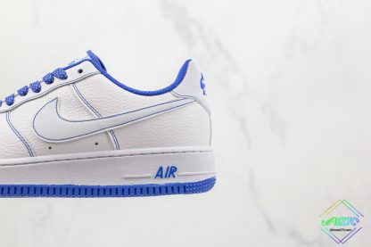 Air Force 1 Low Nike White Blue Stitching side
