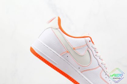 Air Force 1 Low Nike White Orange cut-out swoosh
