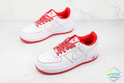 Air Force 1 Nike White and Orange Stitching overall