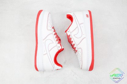 Air Force 1 Nike White and Orange Stitching shoes