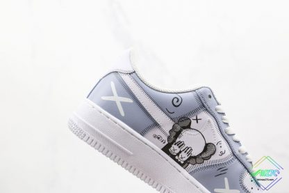 Kaws Nike Air Force 1 Sky blue White logo