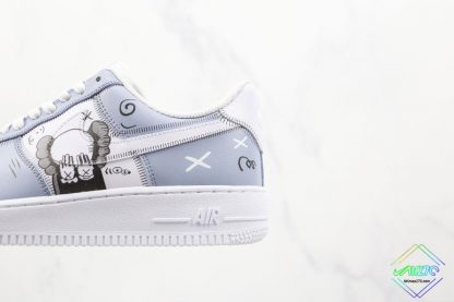 Kaws Nike Air Force 1 Sky blue White swoosh