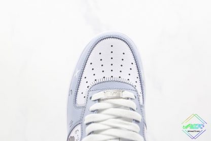 Kaws Nike Air Force 1 Sky blue White vamp