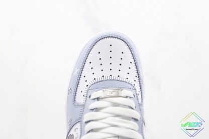 Kaws Nike Air Force 1 Sky blue White vamp