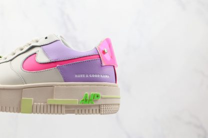 Nike AF1 Pixel Have A Good Game Purple pink look