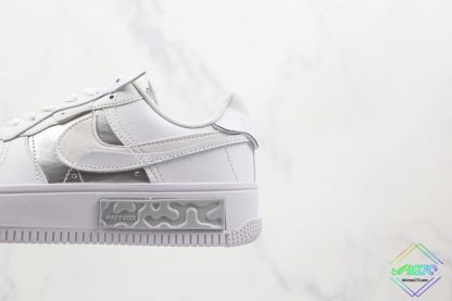 Nike Air Force 1 Fontanka White Silver lateral side