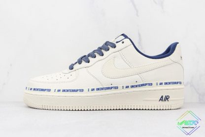 Nike Air Force 1 Low I am uninterrupted White Navy Blue
