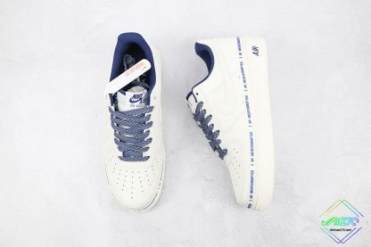 Nike Air Force 1 Low I am uninterrupted White Navy Blue front look