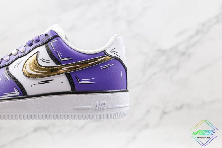 purple and gold air force 1