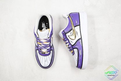 Nike Air Force 1 Low Purple Gold tongue