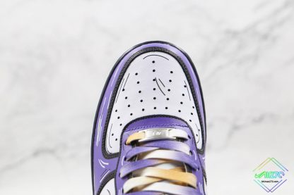 Nike Air Force 1 Low Purple Gold vamp