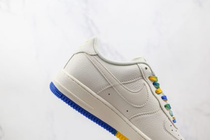 Nike Air Force 1 Low Warriors Blue Yellow lateral side