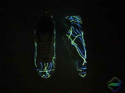 Nike Air Force 1 Low White Glow In The Dark Green detail look