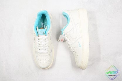 Nike Air Force 1 Low White Skyblue tongue