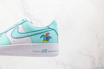 Nike Air Force 1 White Teal detail