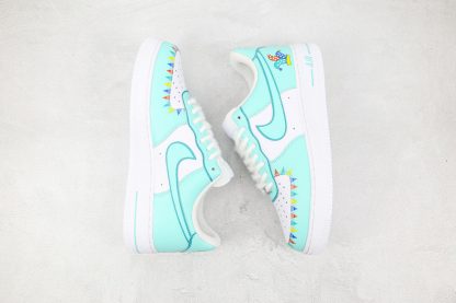 Nike Air Force 1 White Teal shoes