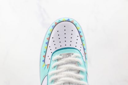 Nike Air Force 1 White Teal vamp