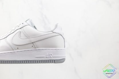 Nike Air Force One 1 All White Gray outsole