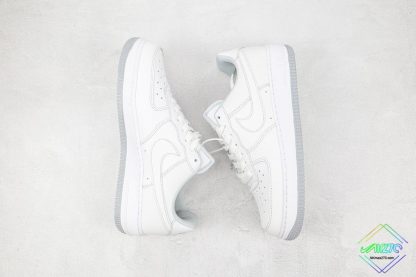 Nike Air Force One 1 All White Gray panling
