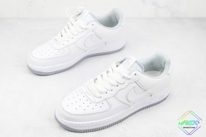 women Nike Air Force One 1 All White Gray